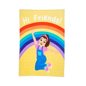 Ms Rachel Hi Friends Throw Blanket 46 x 60 Rainbow Character Kids Child‎ Youtube